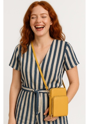 Long and Son Triple Zip compact Crossbody Bag - Suzanne Charles